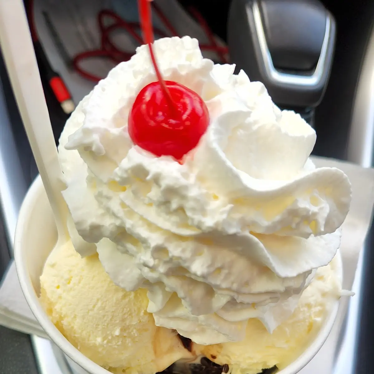 Brownie Sundae with Coconut Custard