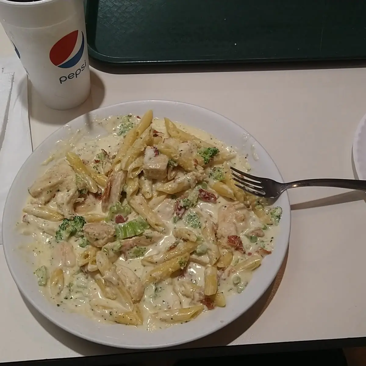 Chicken Alfredo with Broccoli and Tomatoes