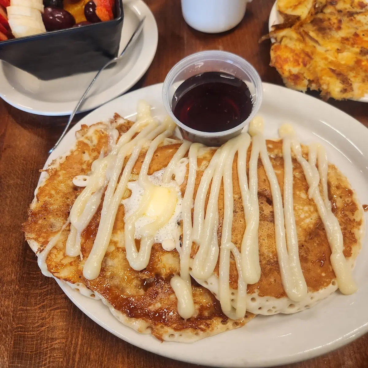 Cinnamon Roll Pancakes