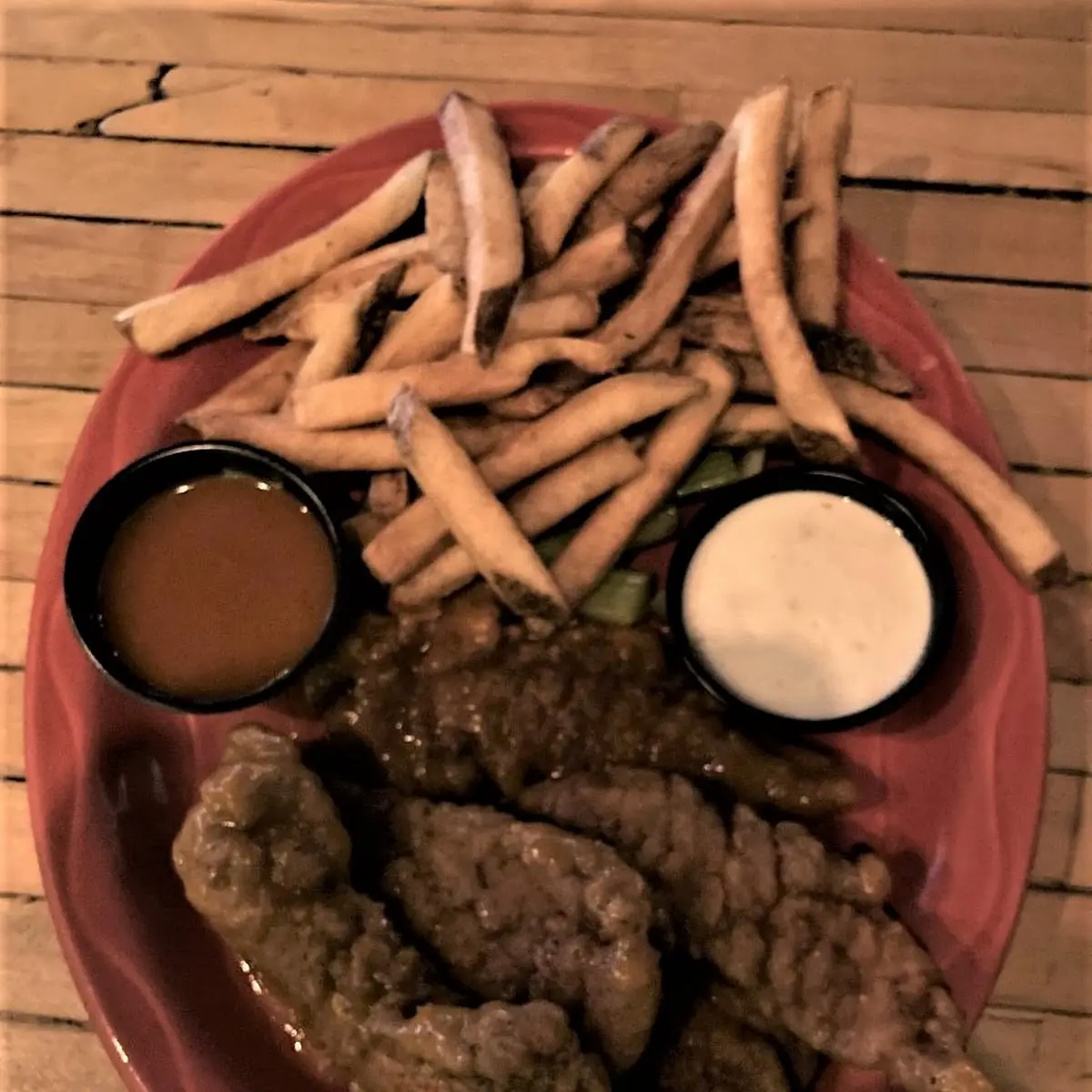 Buffalo Chicken Tenders with Fries
