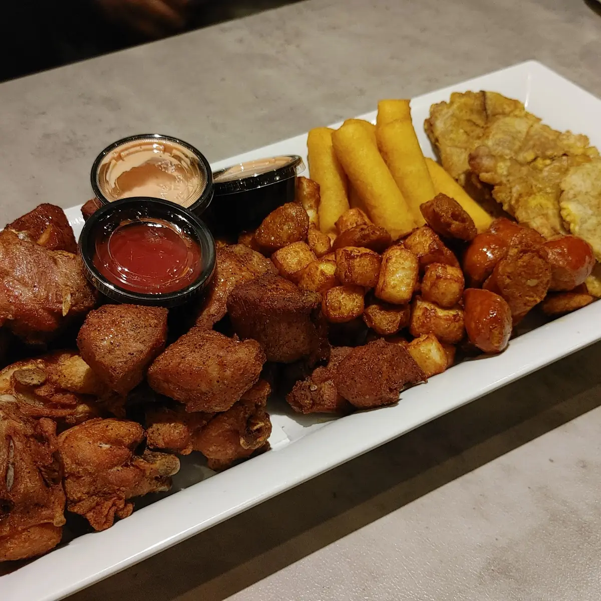 Fried Cheese Bites with Guava Dipping Sauce