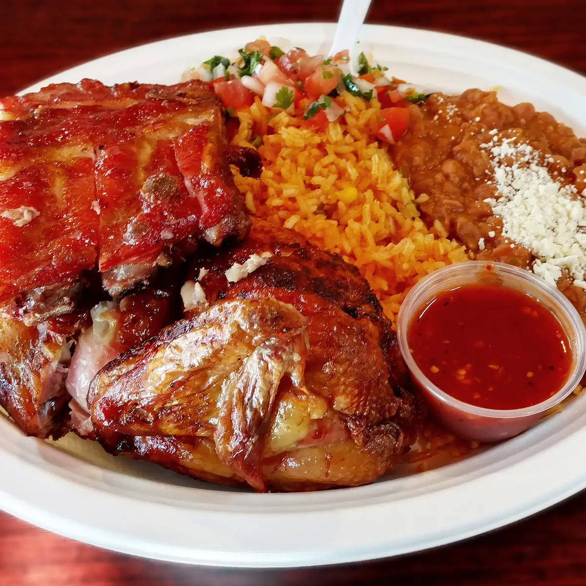 Baby Back Ribs with Rice