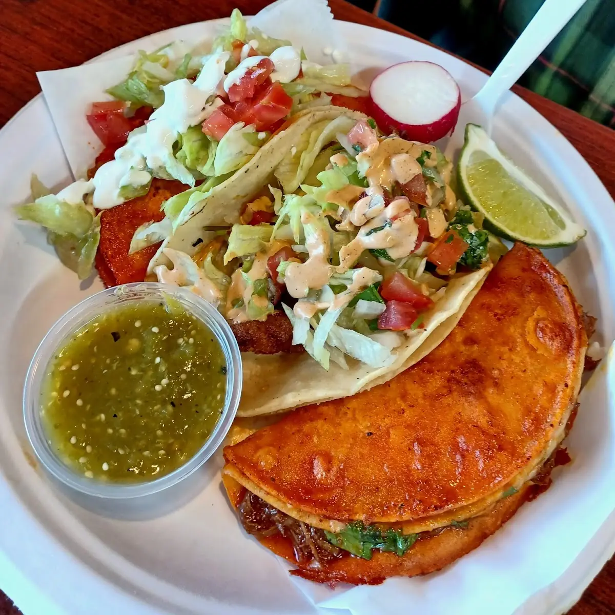 Enchilada Taco De Pescado Taco Quesabirria