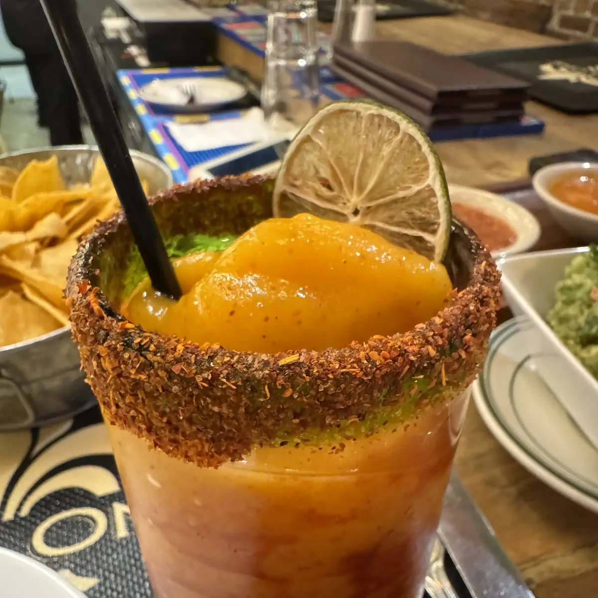 Spicy Frozen Mango Margaritas