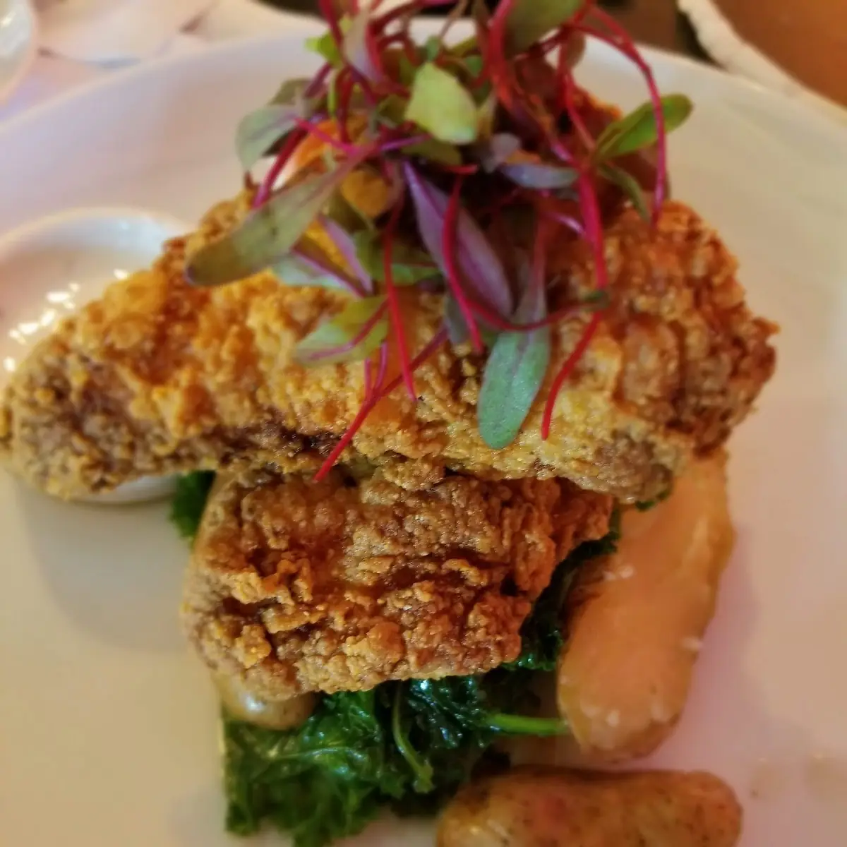 Fried Chicken and Mashed Potatoes