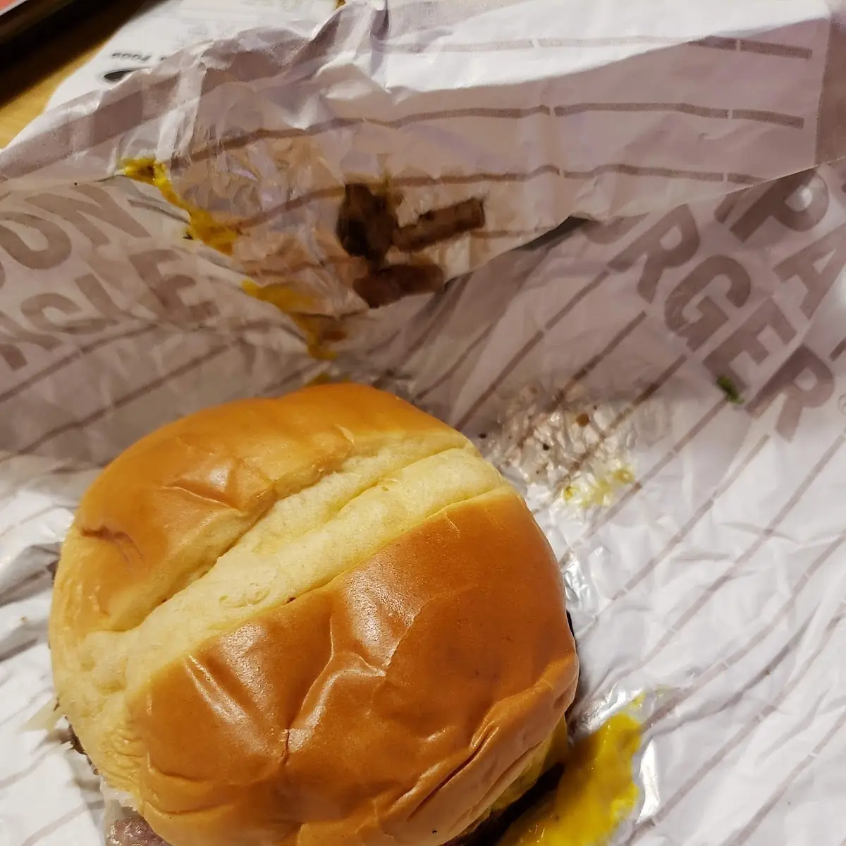 Single Mushroom Swiss Burger