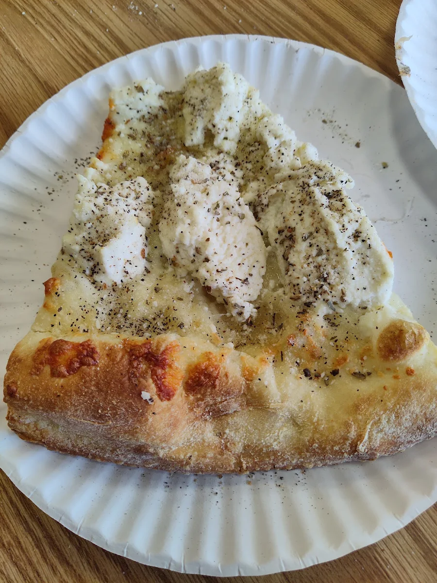 White Pizza Slice