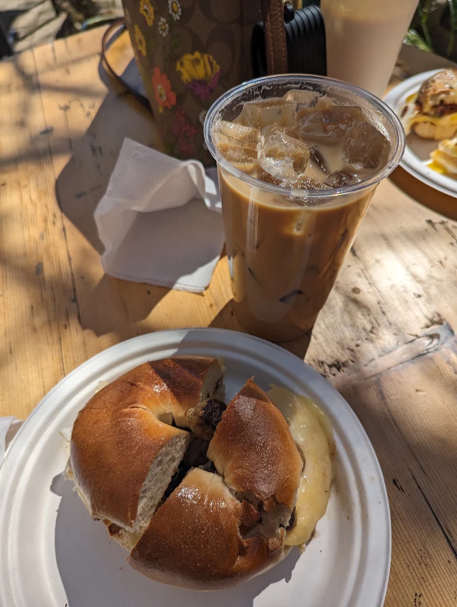 Sausage Egg and Cheese Bagel Sandwich