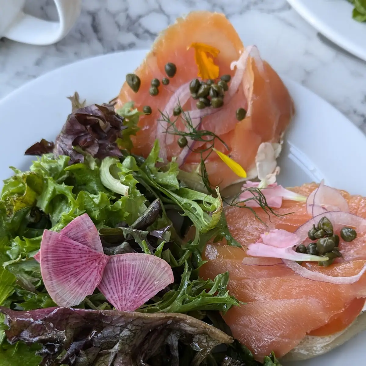 Smoked Salmon with Salad