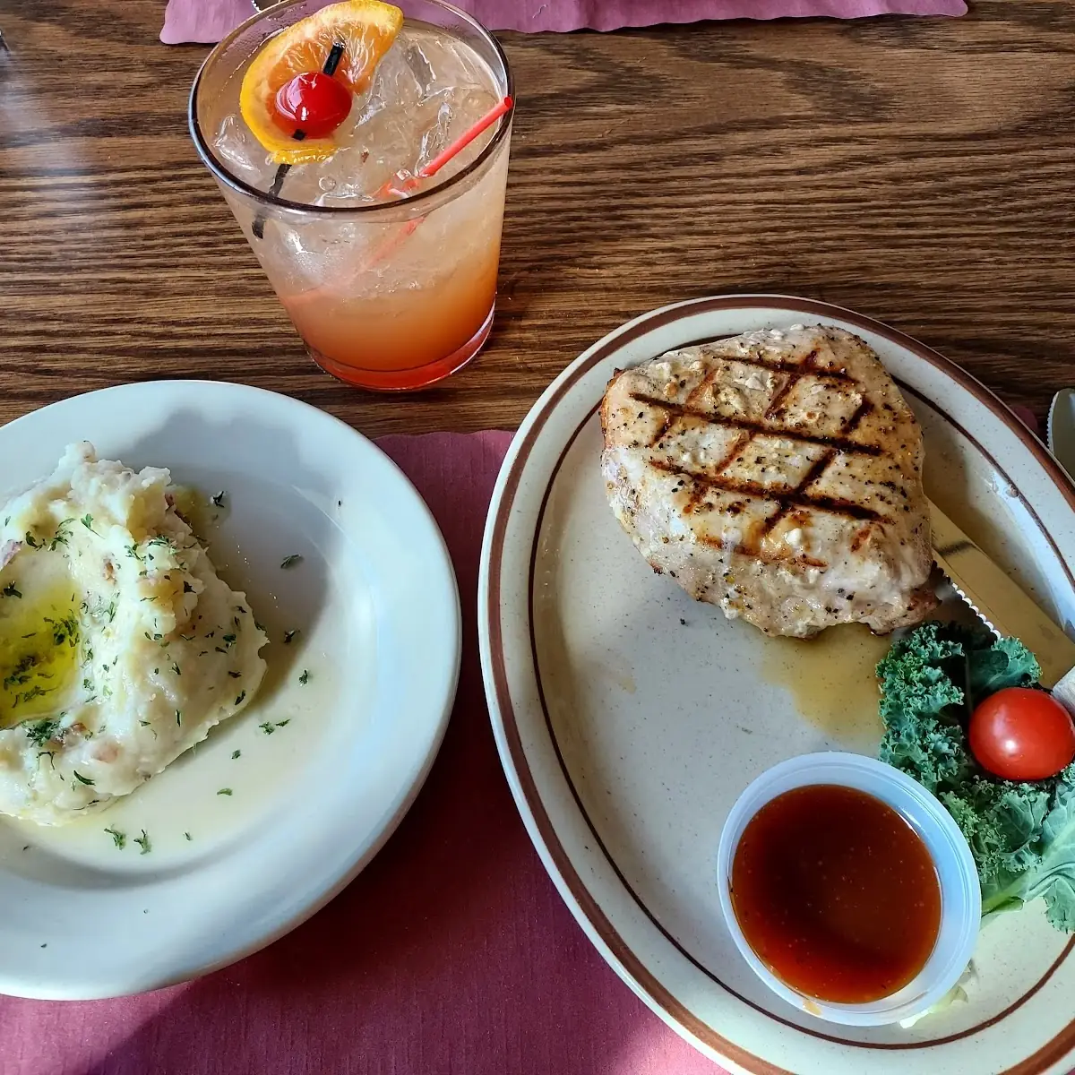 Hickory Grilled Pork Chop
