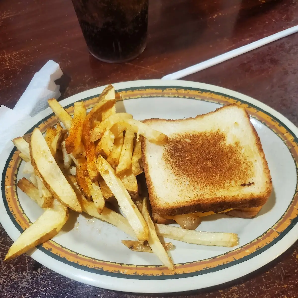 Patty Melt and Fries