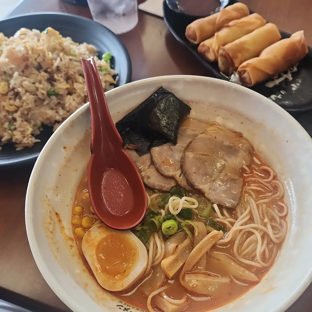 Fried Rice and Spicy Miso Soup