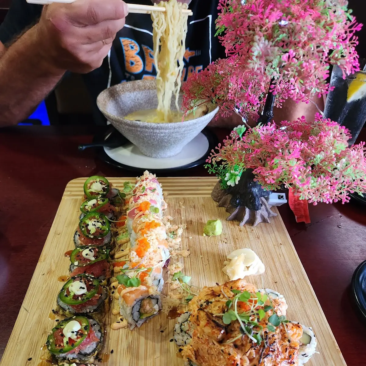 Ramen and Sushi Platter