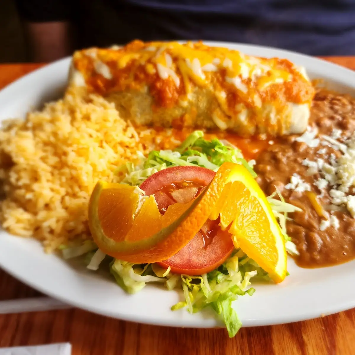 Carne Asada Burrito Platter