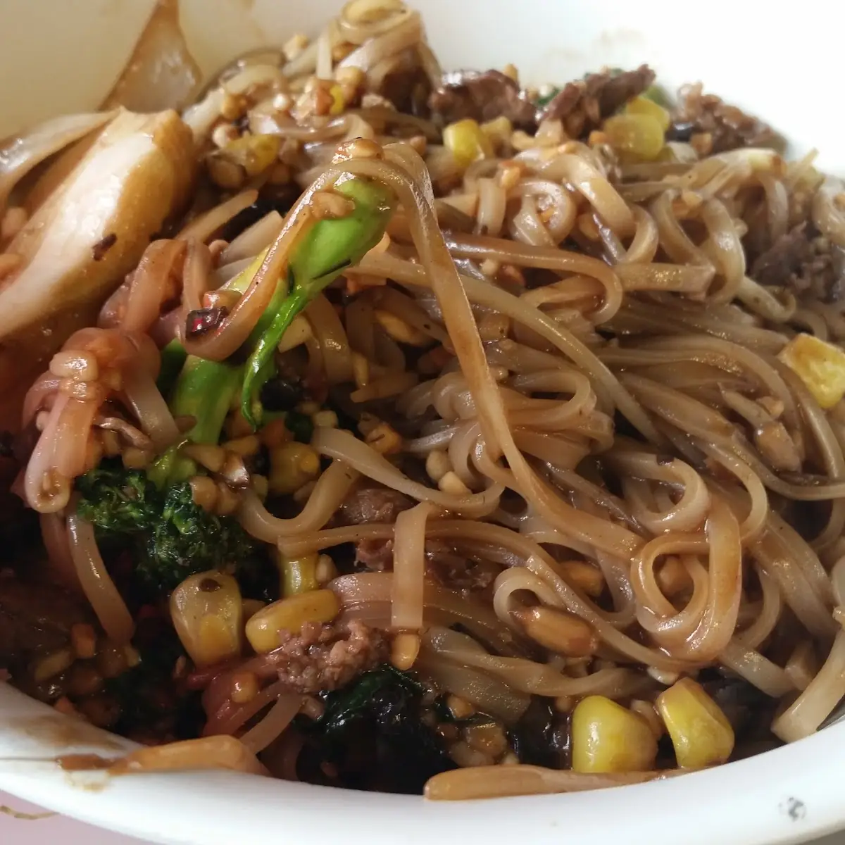 Mongolian with Rice Noodles