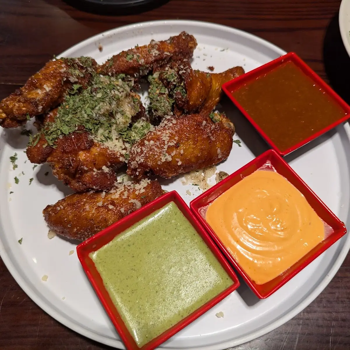 Parmesan Garlic Chicken Wings