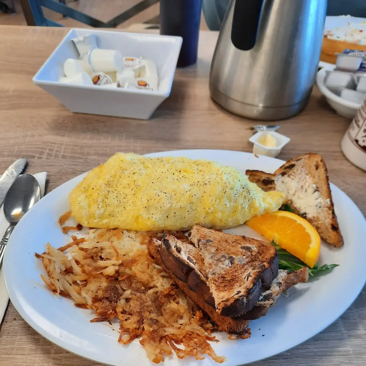 Homemade Corned Beef Hash Omelet