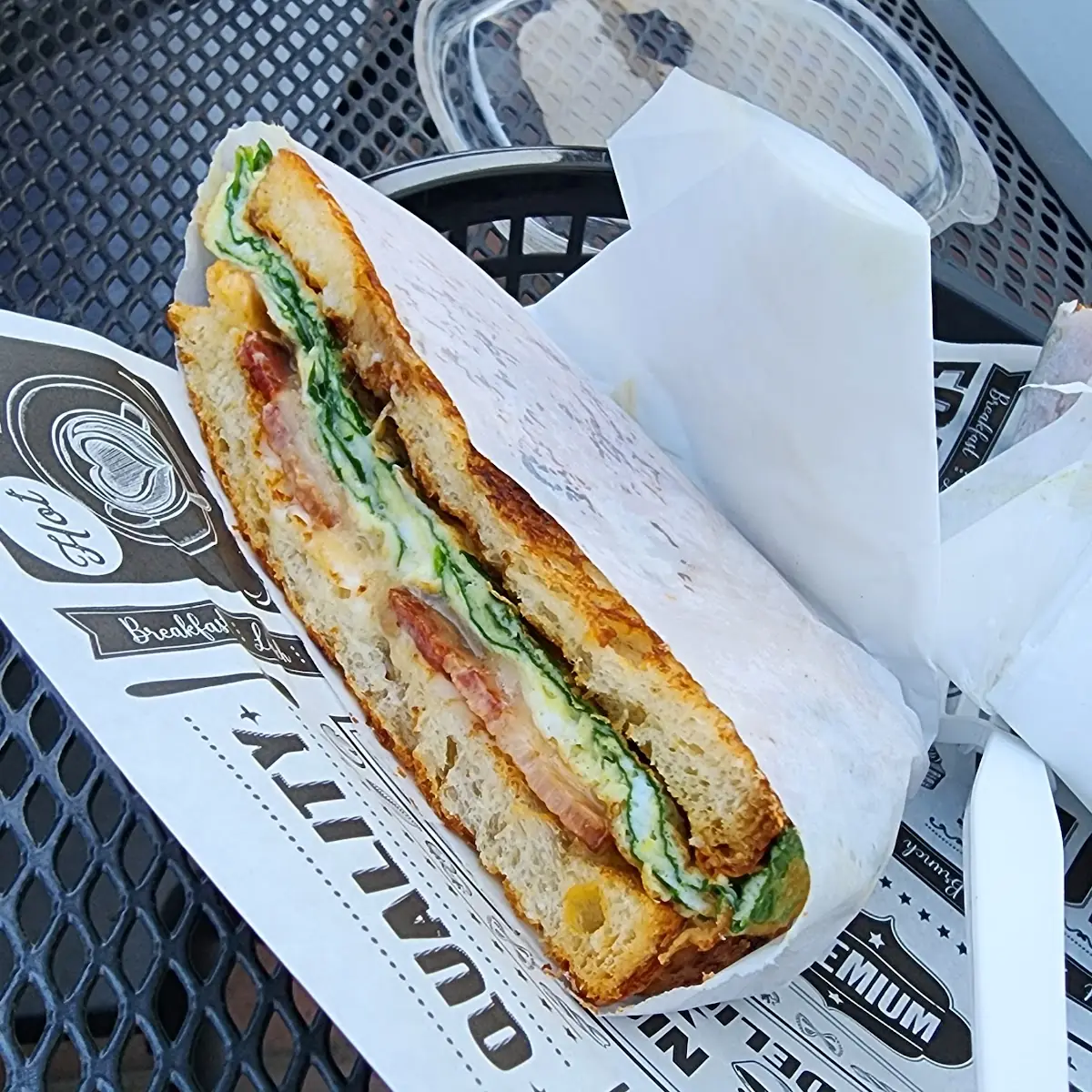 Brickfast Sandwich w Havarti Cheese Omelette