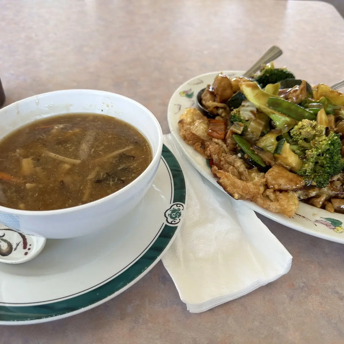Hot Sour Soup Egg Foo Young