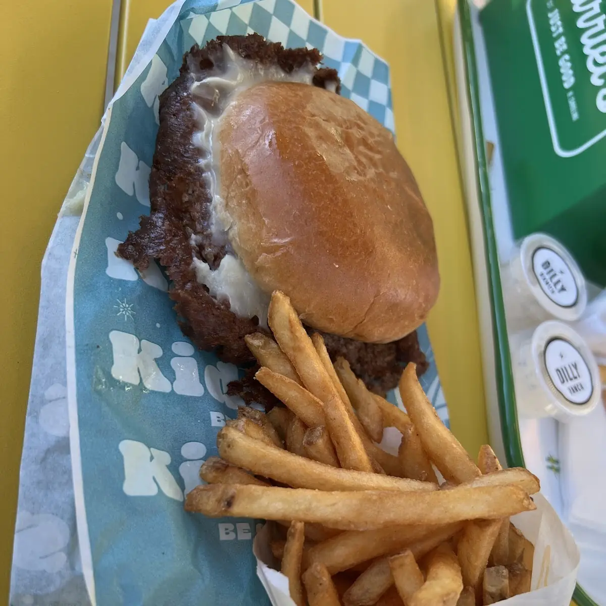 Kids Cheeseburger and Fries