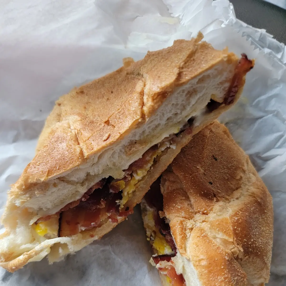 Bacon Egg and Cheese on a Kaiser Roll