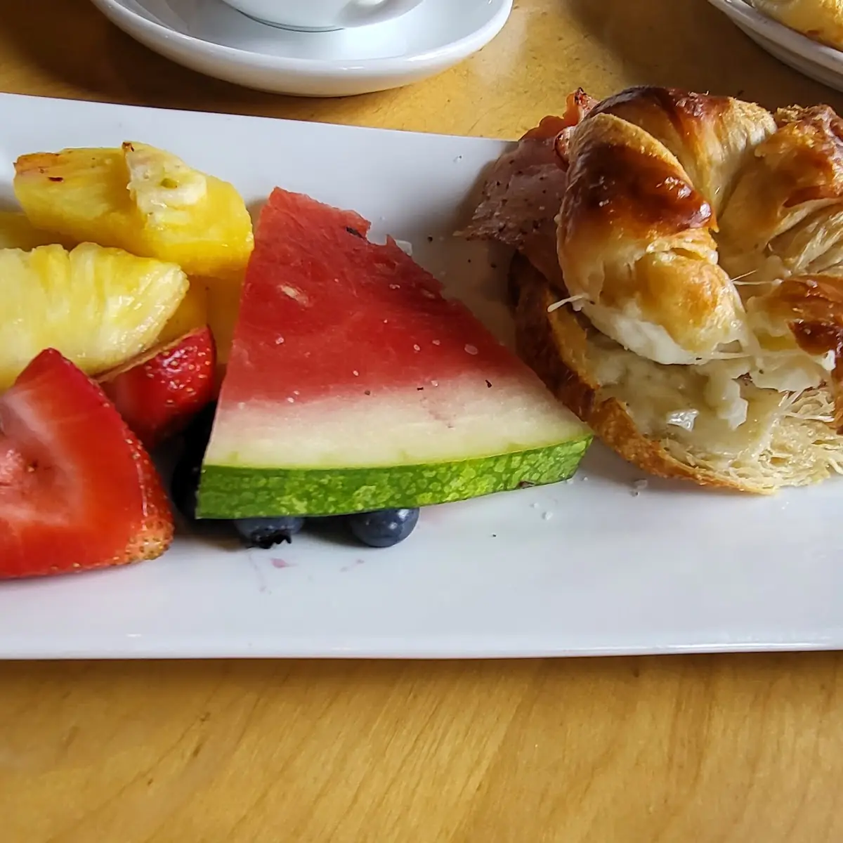 Ham Egg and Gruyere Croissant
