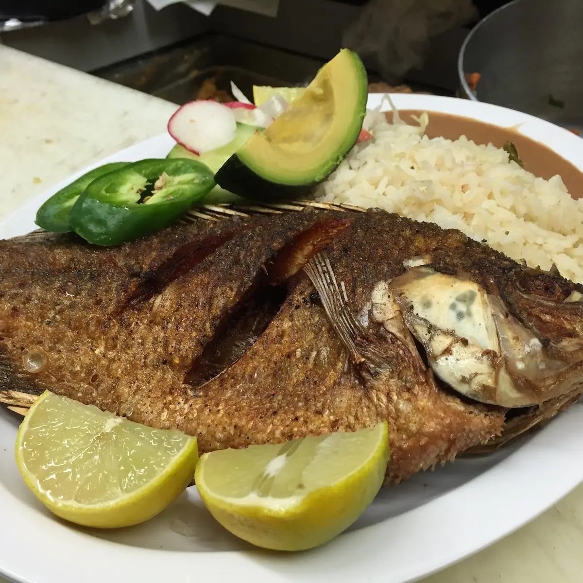Fried Tilapia Mojarra Frita