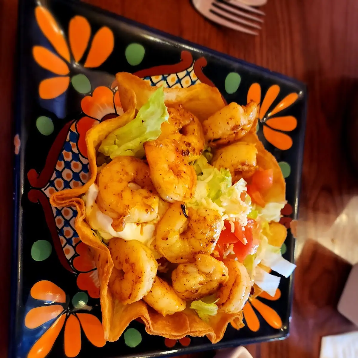 Grilled Shrimp Taco Salad