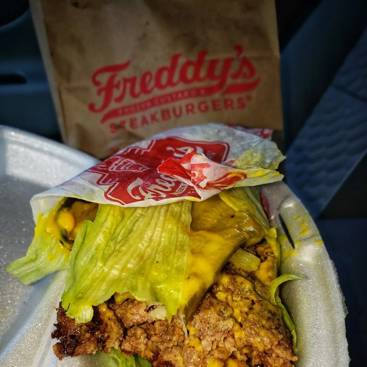Bacon & Cheese Double Steakburger Lettuce Wrap