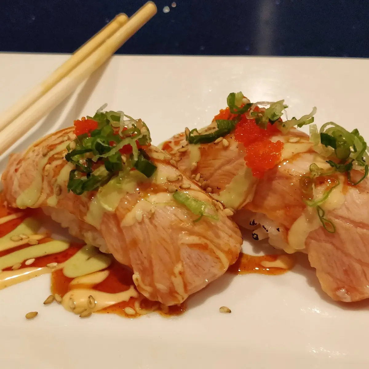 Grilled Salmon Sushi Sashimi