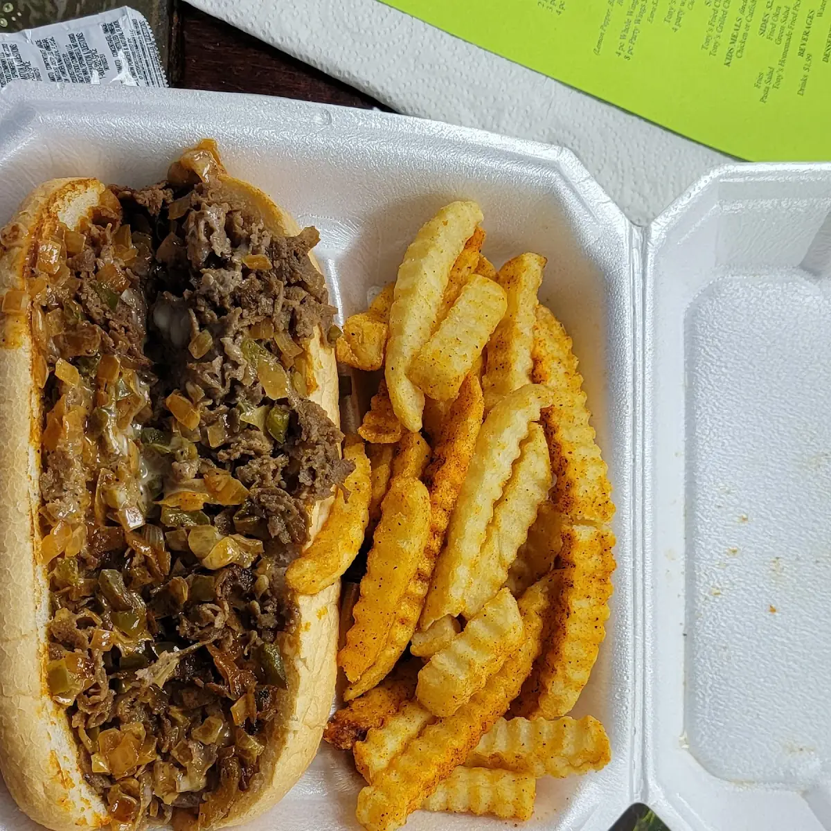 Philly Cheese Steak with Fries