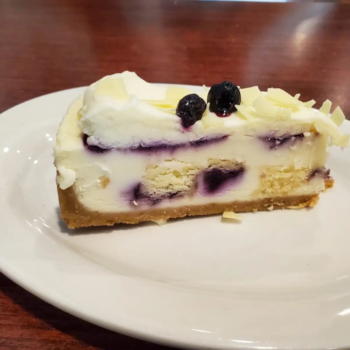 Blueberry Cobbler Cheesecake Slice
