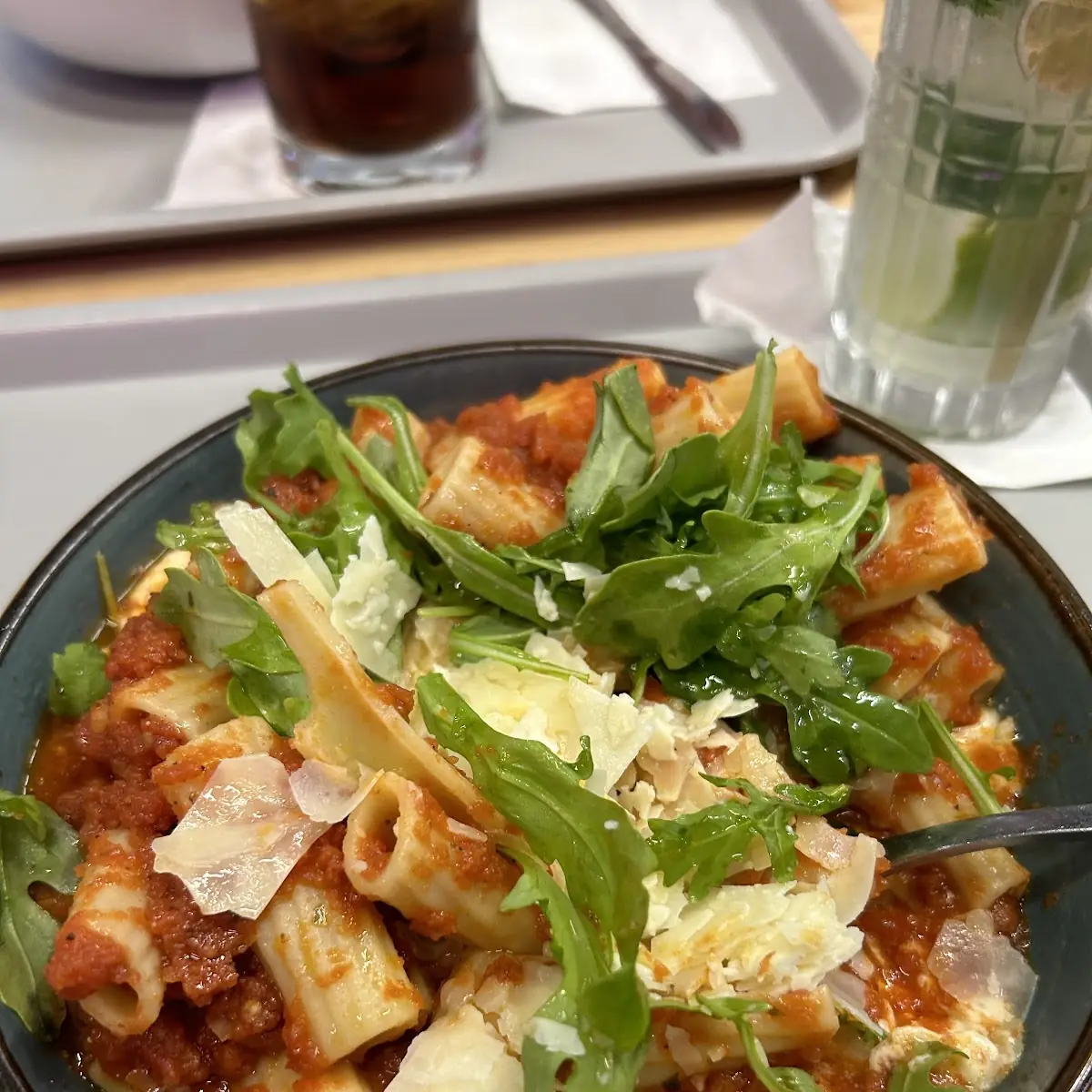 Rigatoni Tomato Basil with Fresh Shaved Parmesan
