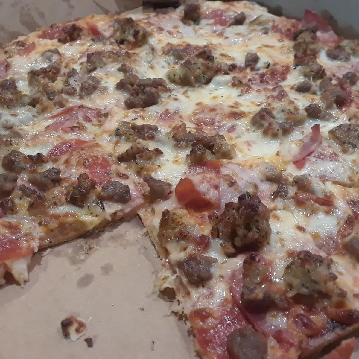 Meat Lovers Pizza Thin Crust Pizza