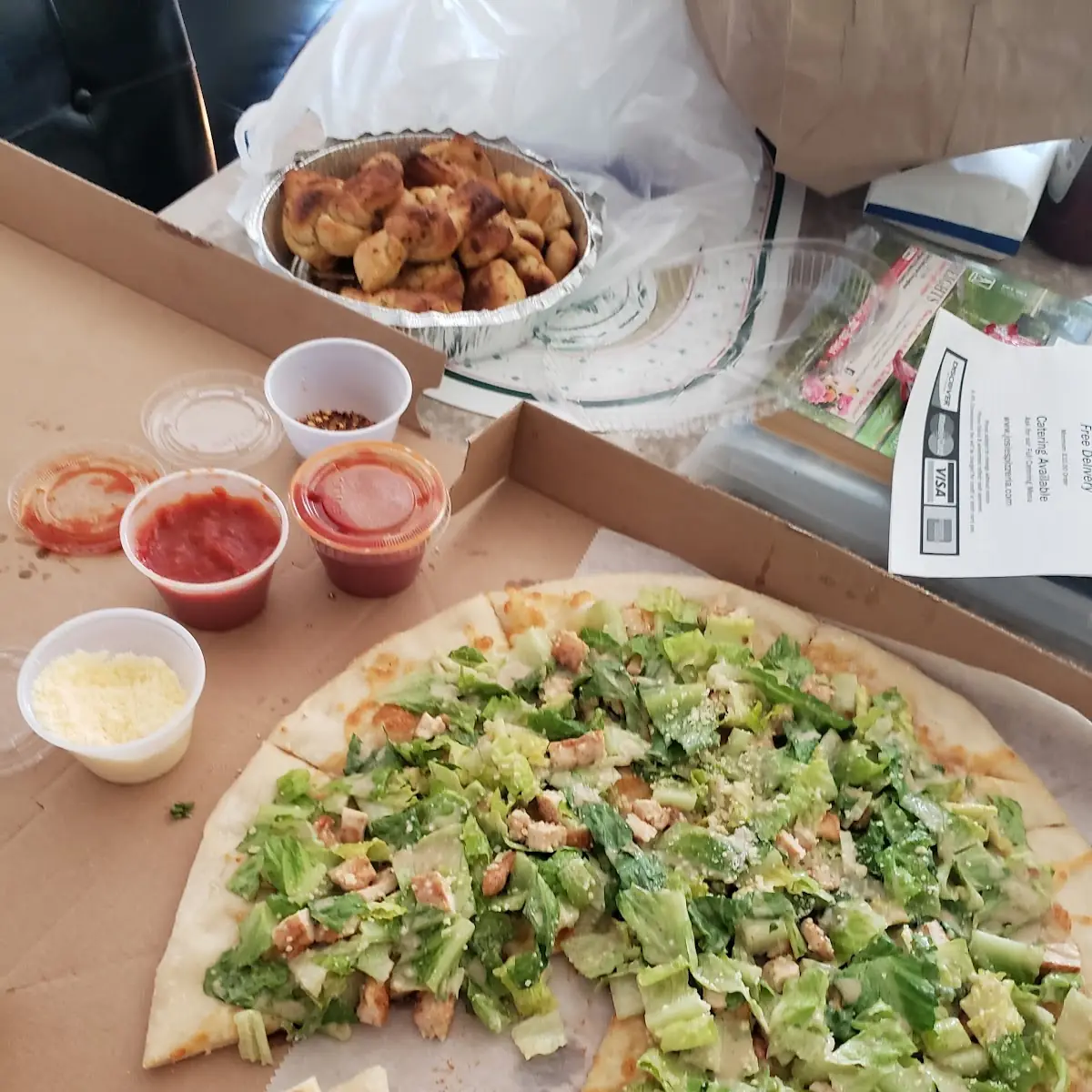 Large Grilled Chicken Caesar Pizza