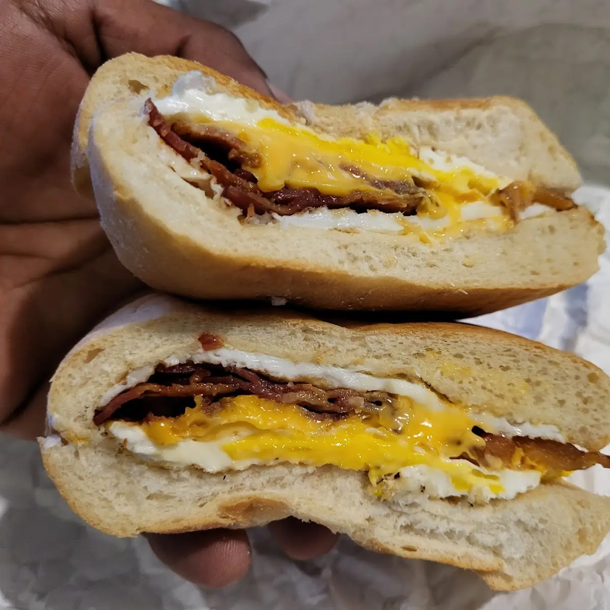 Turkey Bacon Eggs and Cheese