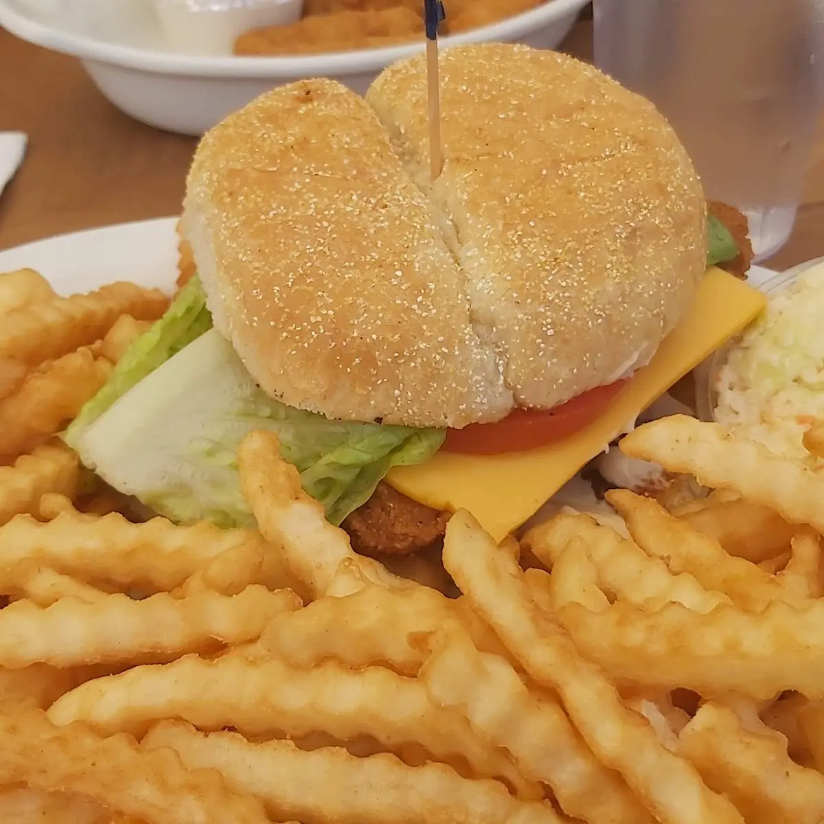 Chicken Burger Meal, Birch Grove Restaurant & Take out