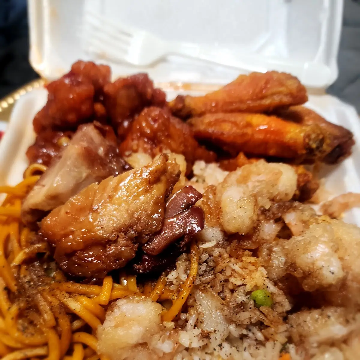 Lo Mein Rice General Chaos Chicken