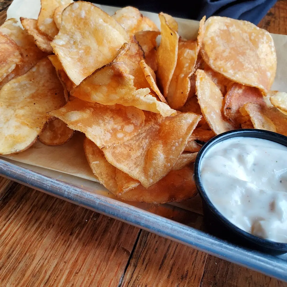 Chips with Blue Cheese