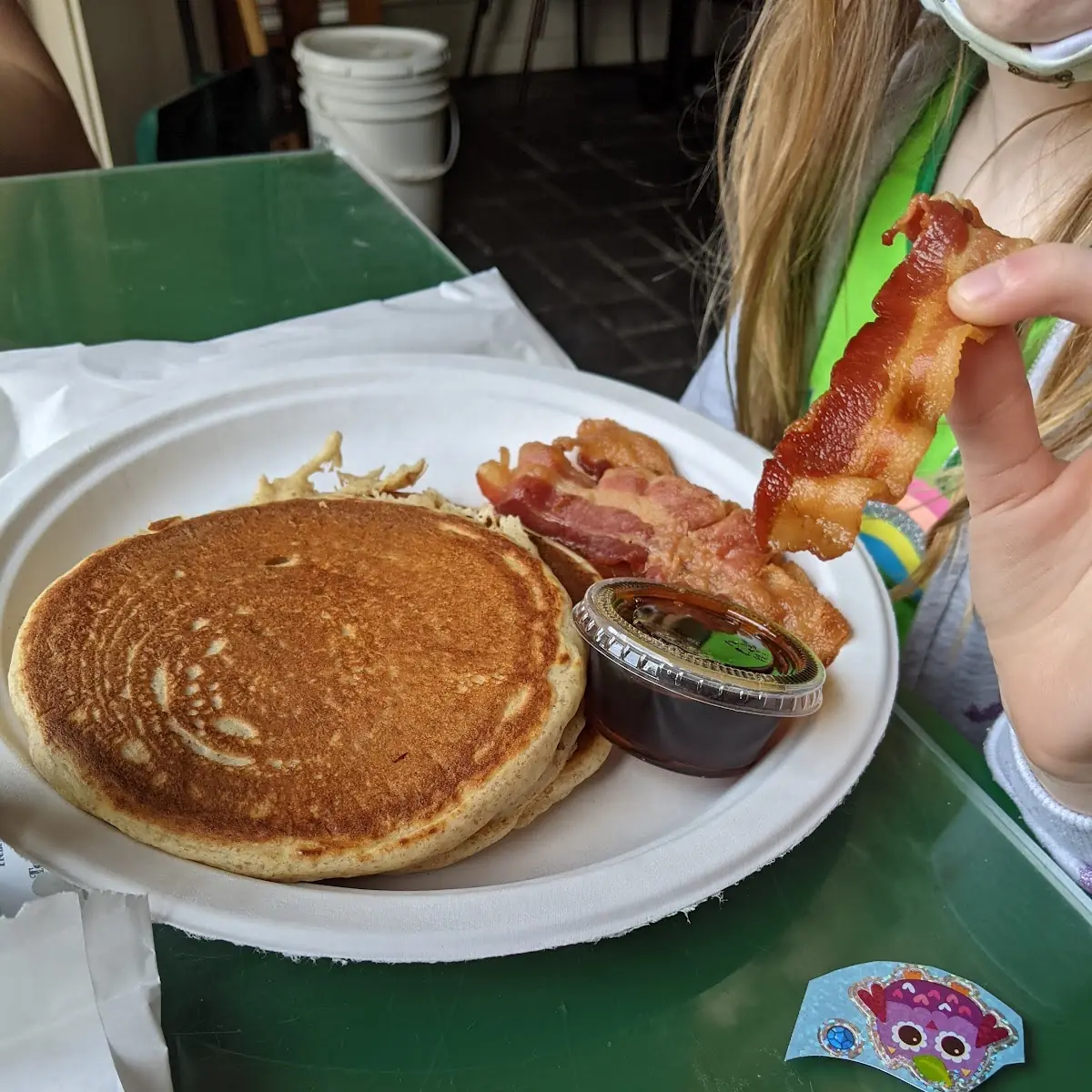 Short Stack Pancakes with Bacon