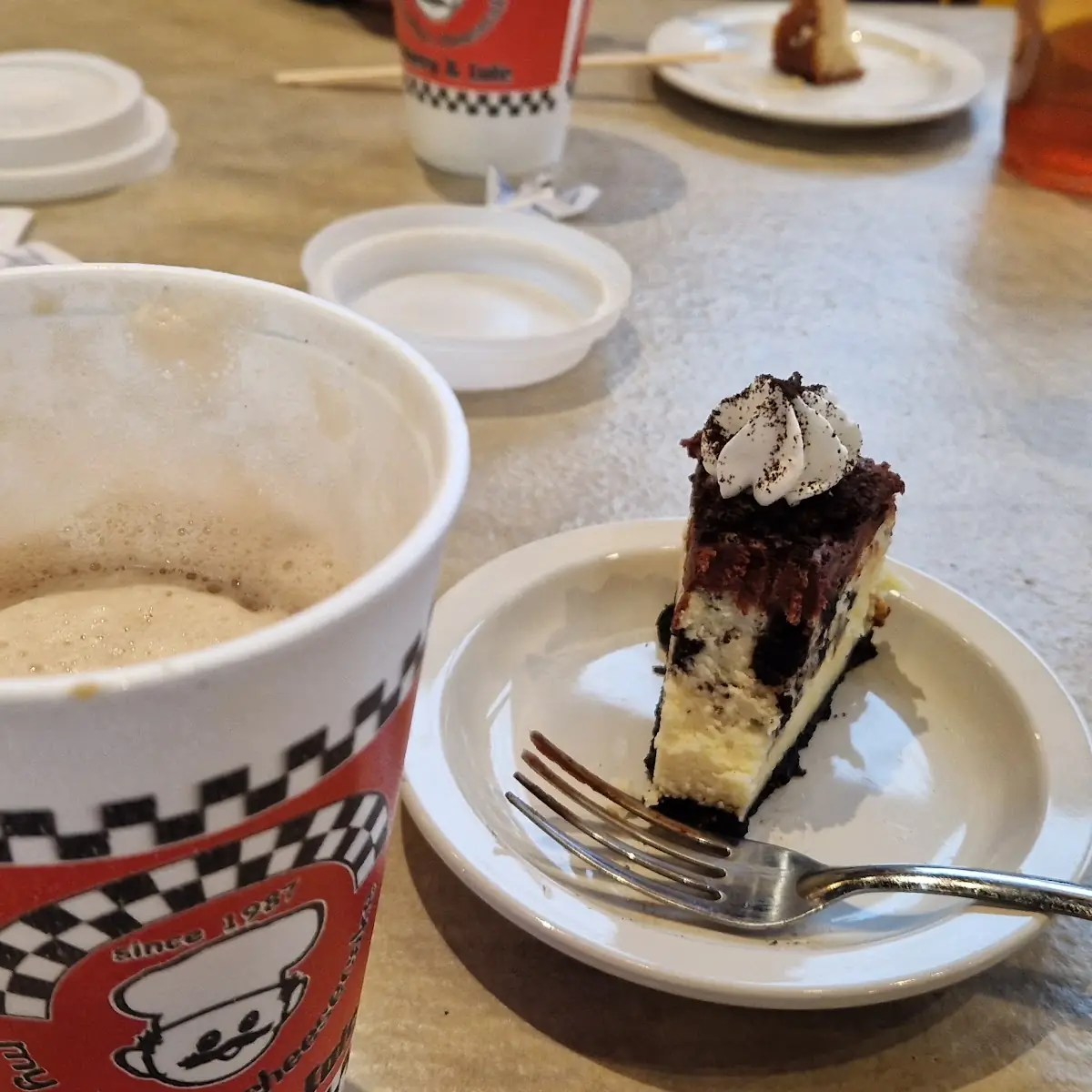 Cappuccino and Cheesecake