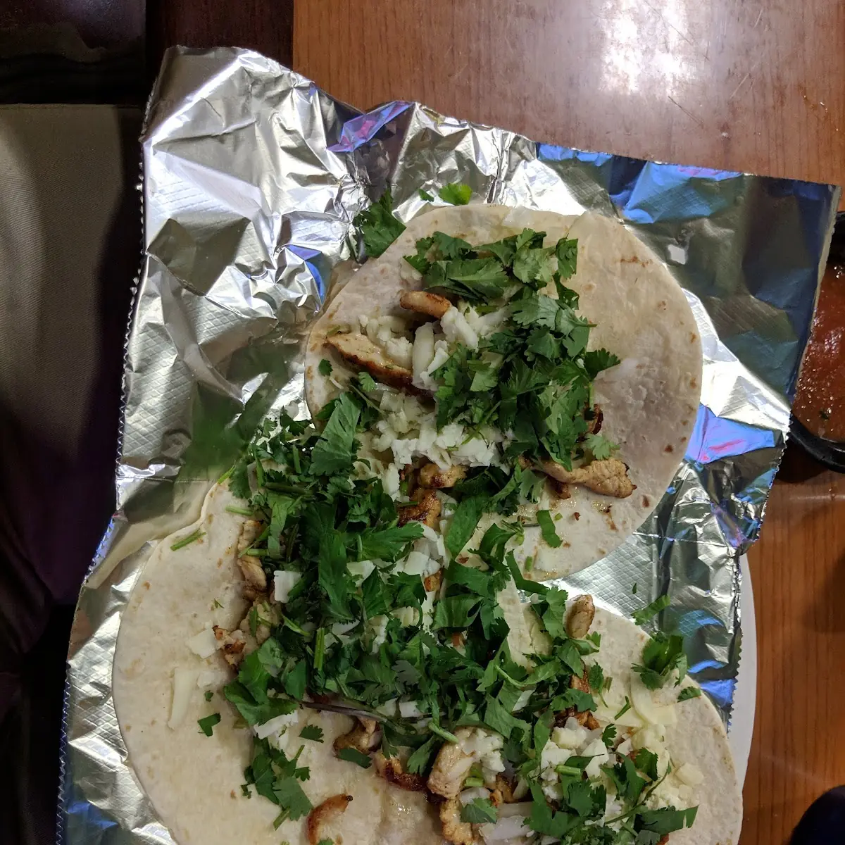 Grilled Chicken Tacos with Cilantro Onion and Cheese