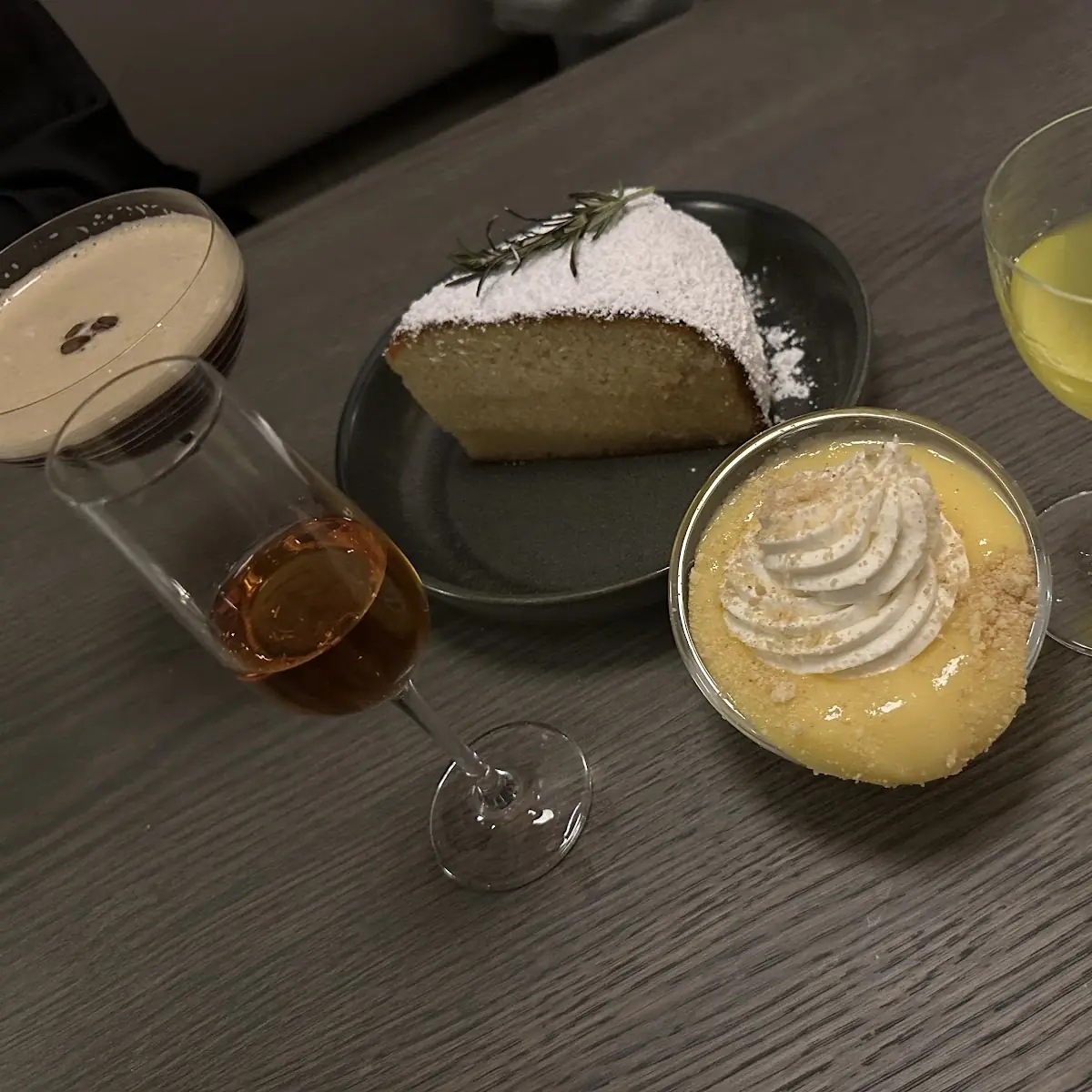 Lemon Mousse with Olive Oil Cake