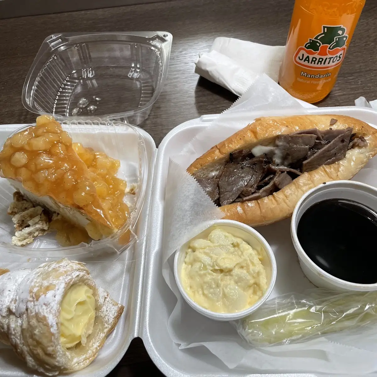 Cheesecake Slice Cono Philly Cheesesteak