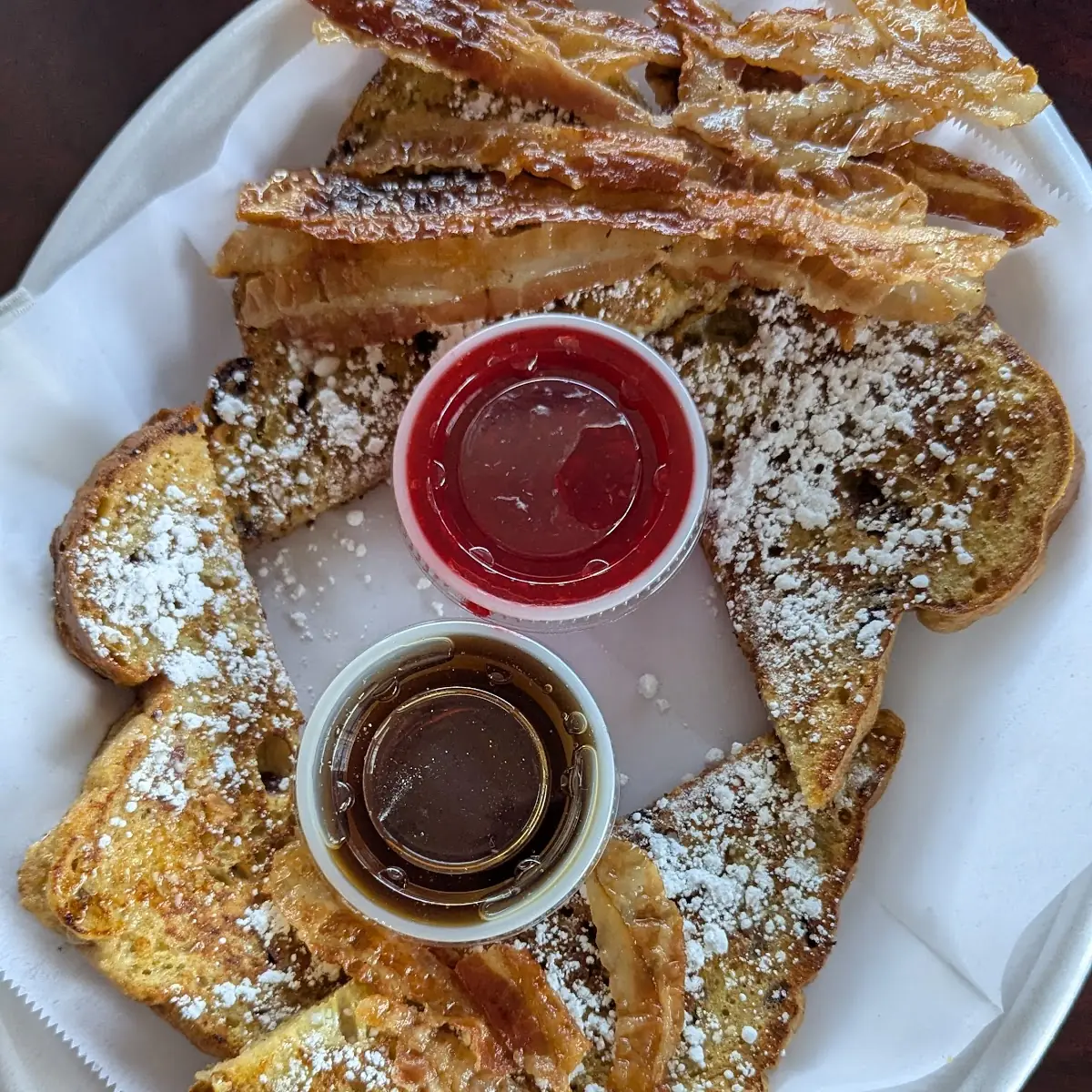 French Toast Bacon Maple Syrup