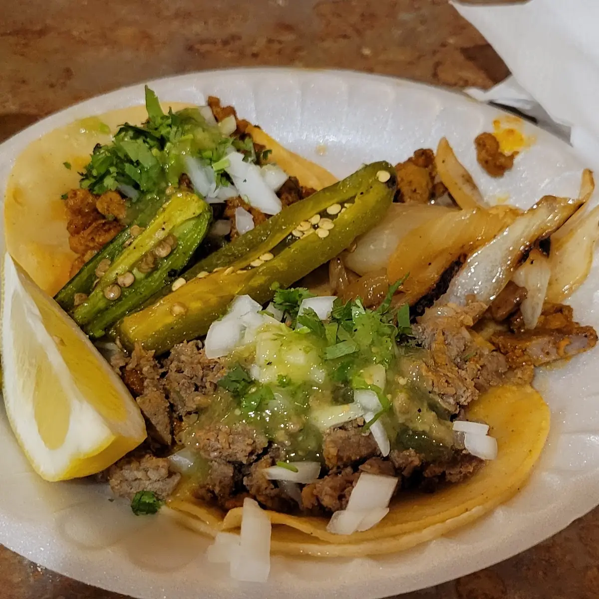 Asada and Pastor Tacos
