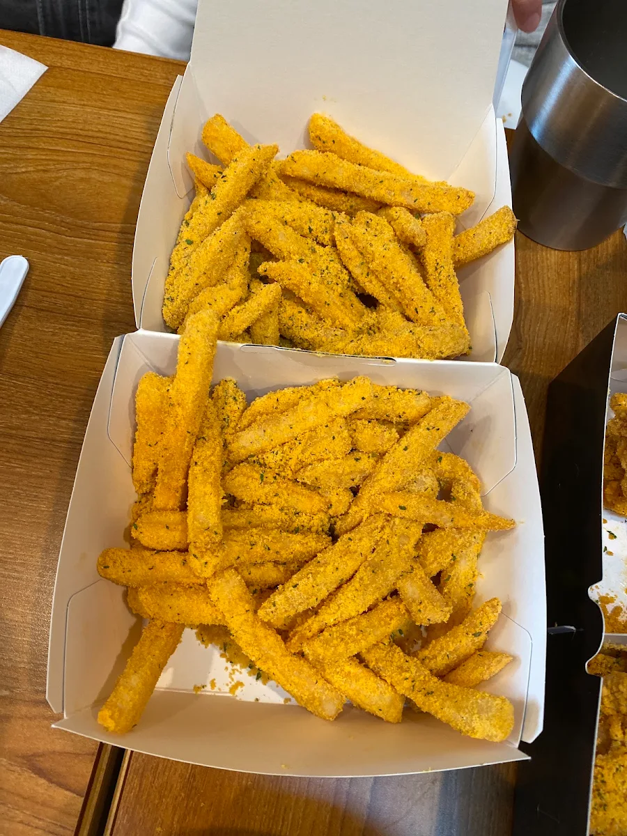Cheese Snow Fries, 350°F Chicken
