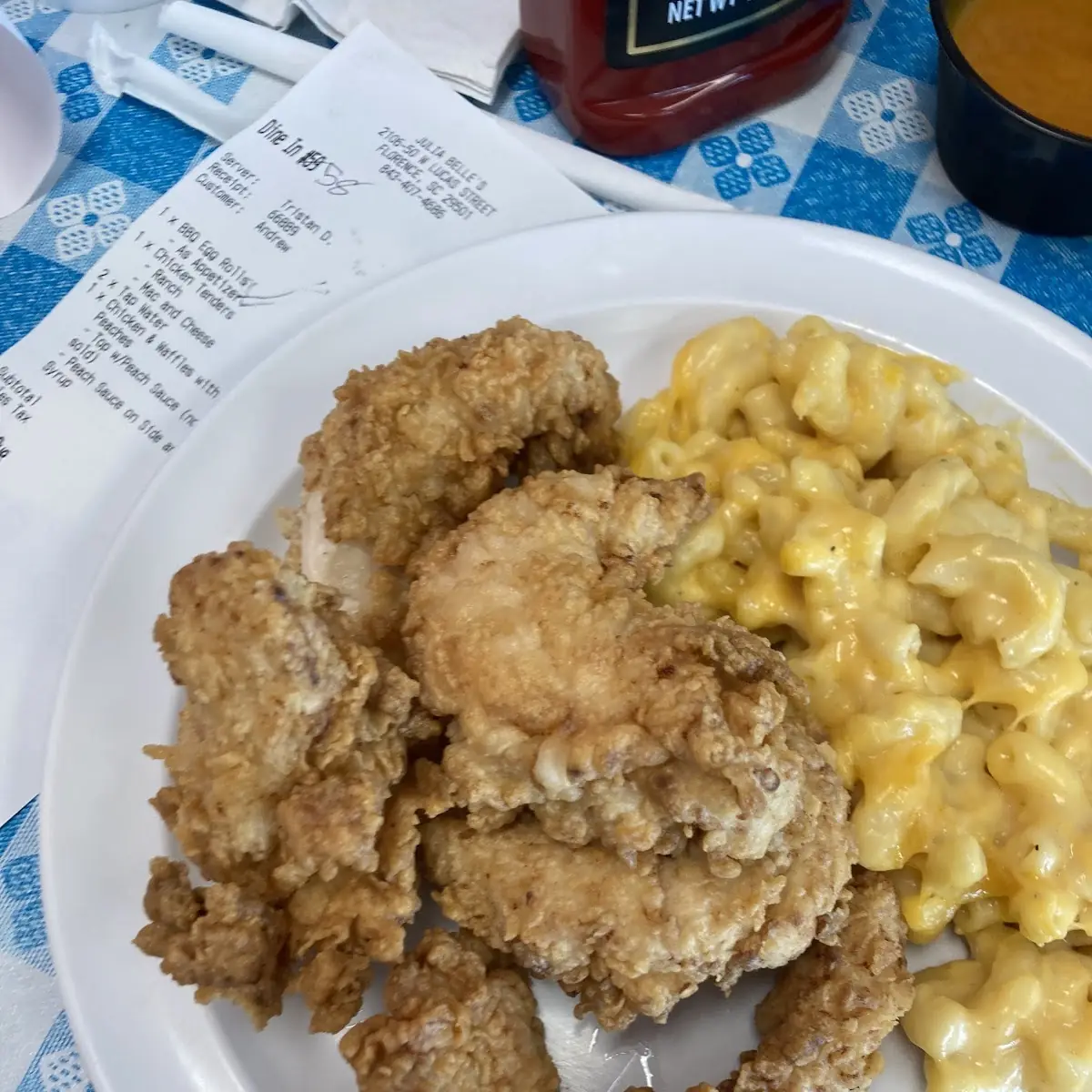 Blue Plate Special Fried Chicken with Gravy Cabbage and Grits
