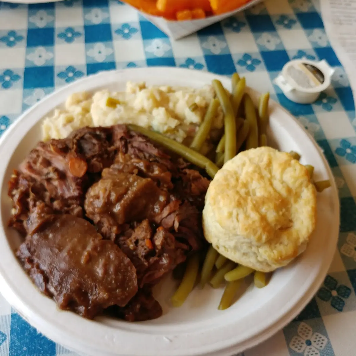 Grammy's Pot Roast over Rice