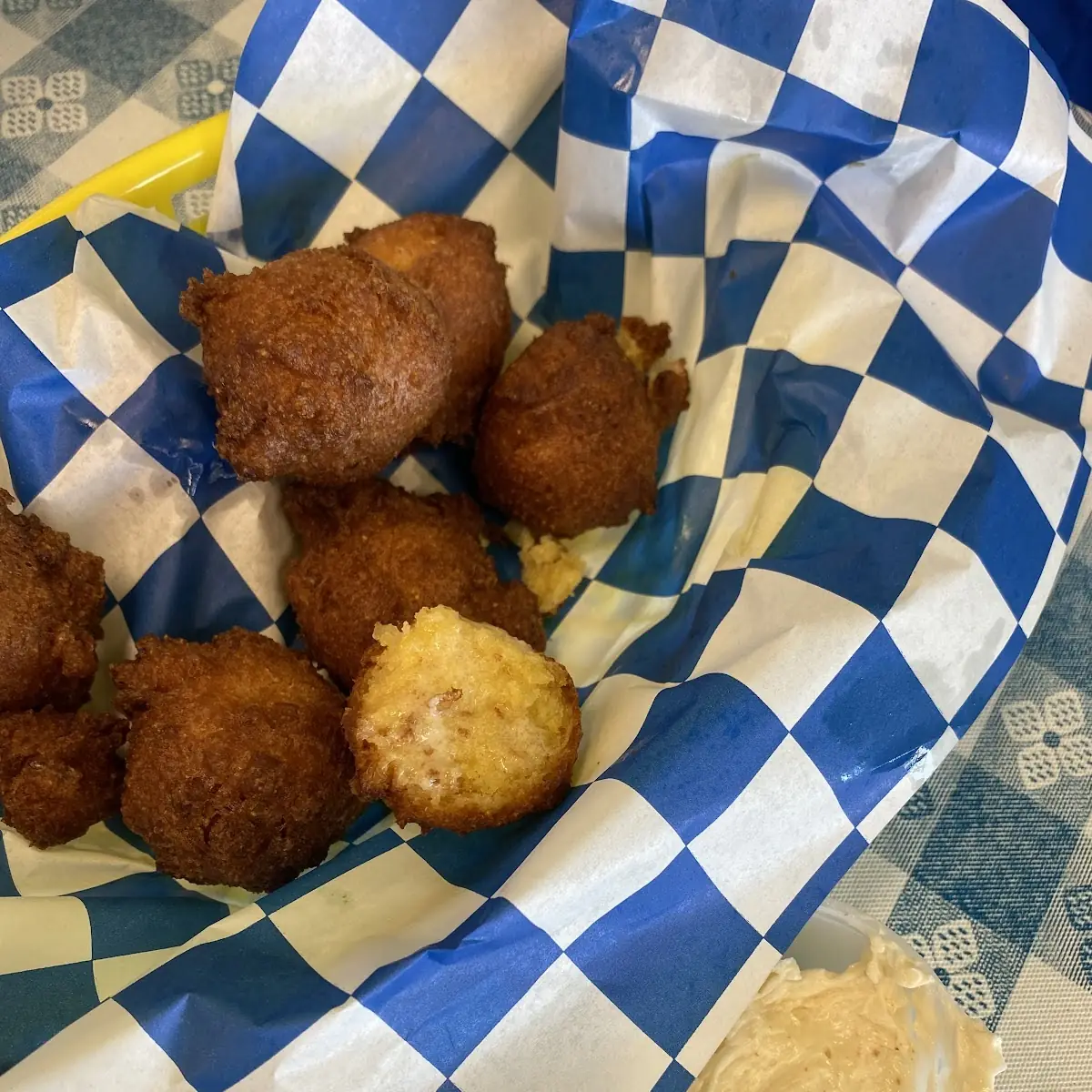 Sweet Corn Fritters with Honey Butter